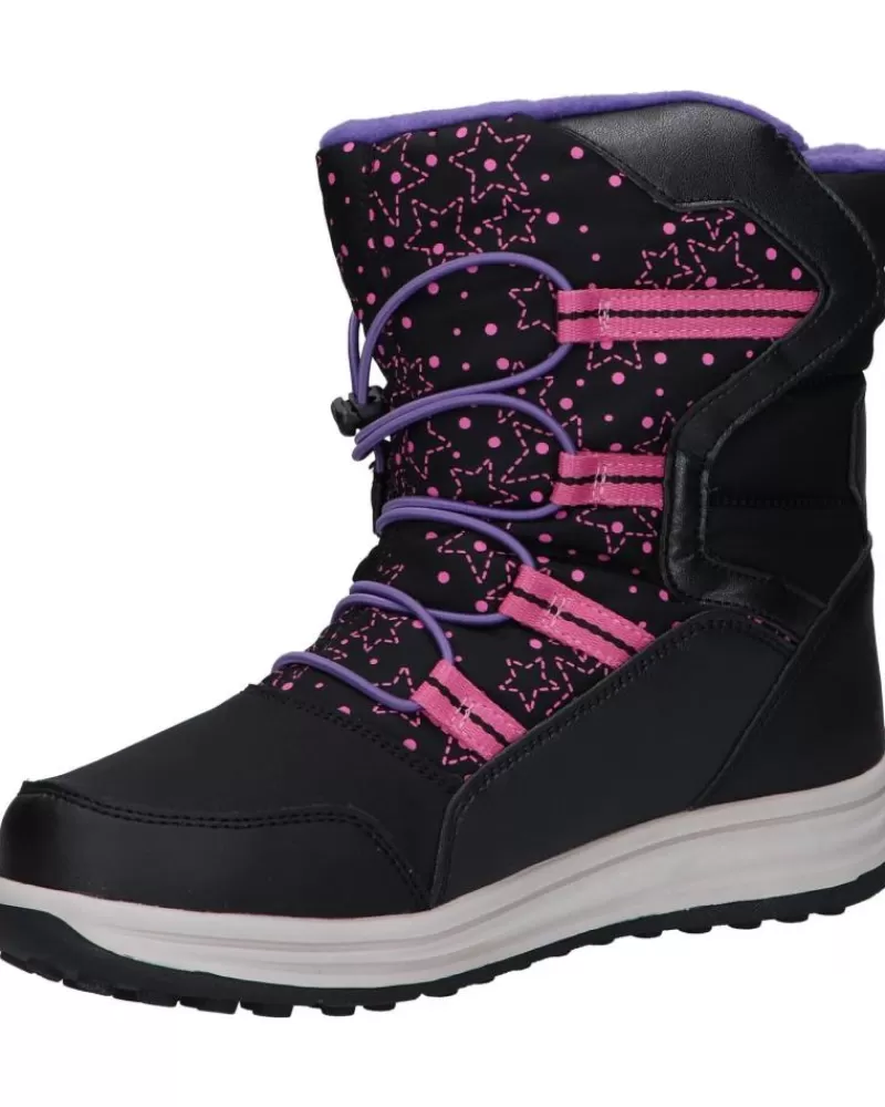 Girl GEOX Boots-Woman And Girl J26Fua 054Fu J Roby Girl B Abx C0922 Black-Fuchsia