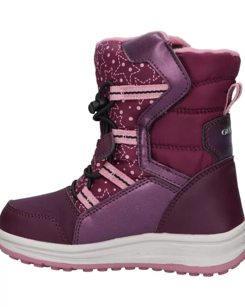 Girl GEOX Boots-Woman And Girl J26Fua 054Fu J Roby Girl B Abx C8887 Violet-Pink