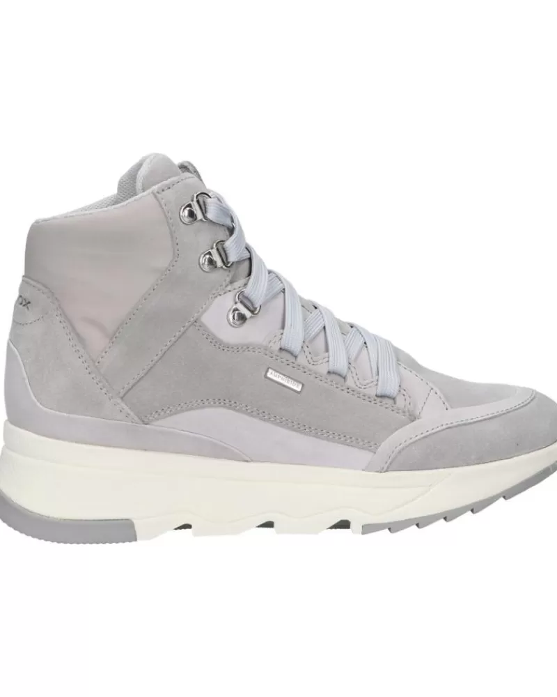 Woman GEOX Woman And Girl Mid Boots D04Hxa 0Cl22 D Falena C1010 Lt Grey