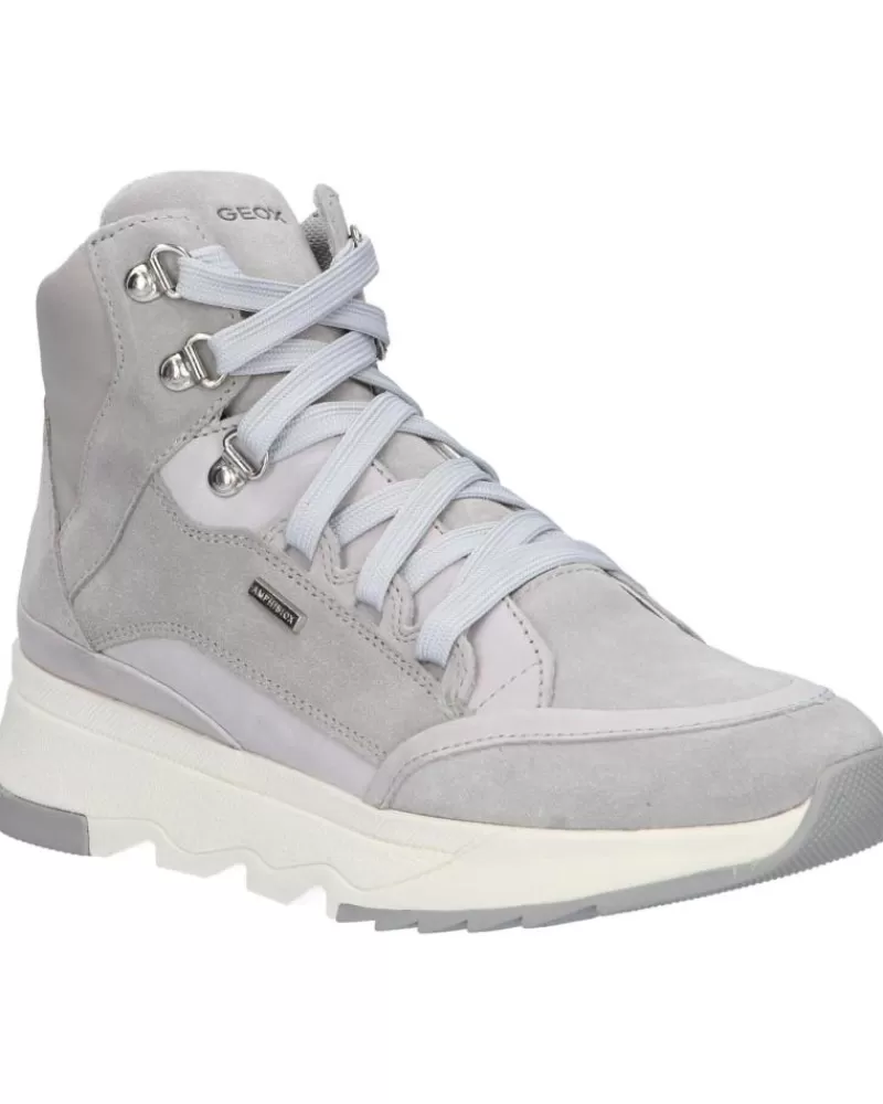 Woman GEOX Woman And Girl Mid Boots D04Hxa 0Cl22 D Falena C1010 Lt Grey