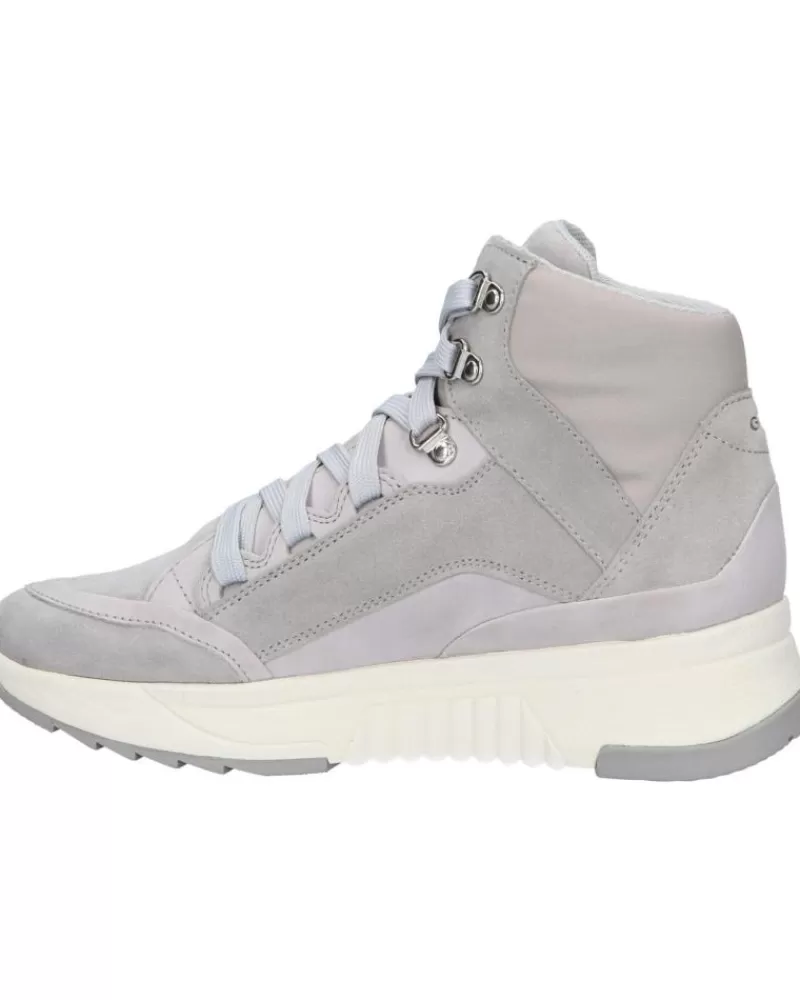 Woman GEOX Woman And Girl Mid Boots D04Hxa 0Cl22 D Falena C1010 Lt Grey