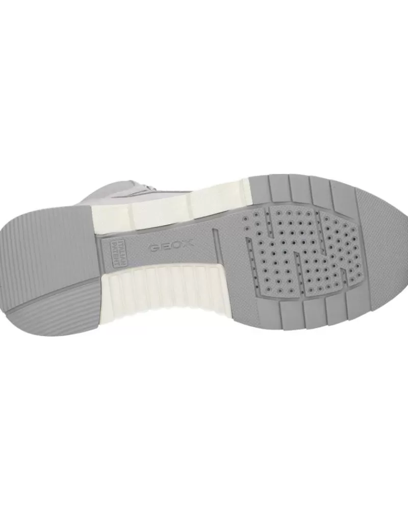 Woman GEOX Woman And Girl Mid Boots D04Hxa 0Cl22 D Falena C1010 Lt Grey