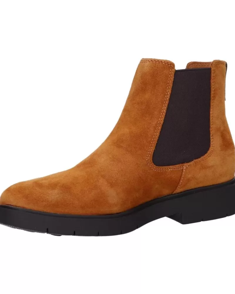 Girl GEOX Mid Boots-Woman And Girl Mid Boots D16Qrc 00023 D Spherica C6001 Cognac