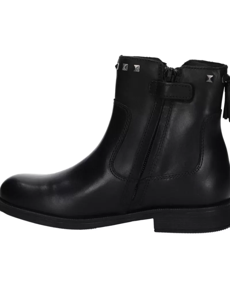 Girl GEOX Mid Boots-Woman And Girl Mid Boots J1649E 00043 Jr Agata C9999 Black