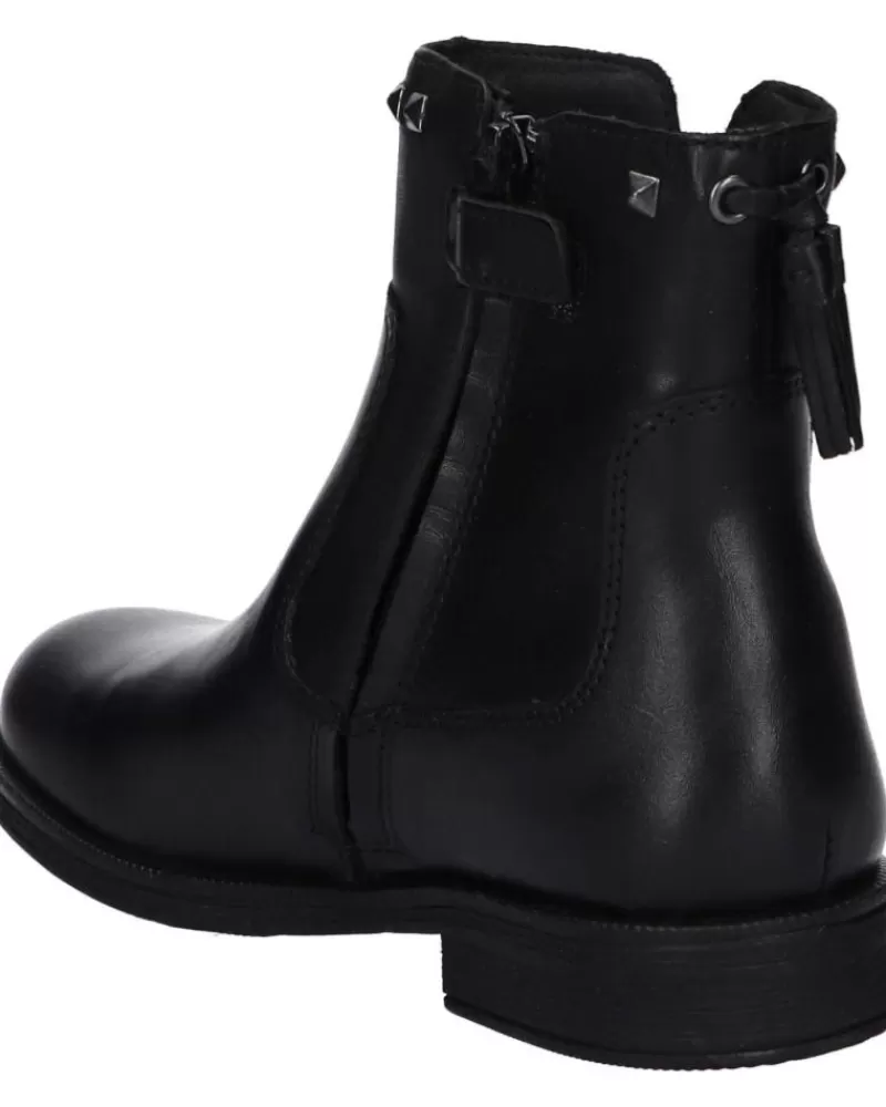 Girl GEOX Mid Boots-Woman And Girl Mid Boots J1649E 00043 Jr Agata C9999 Black