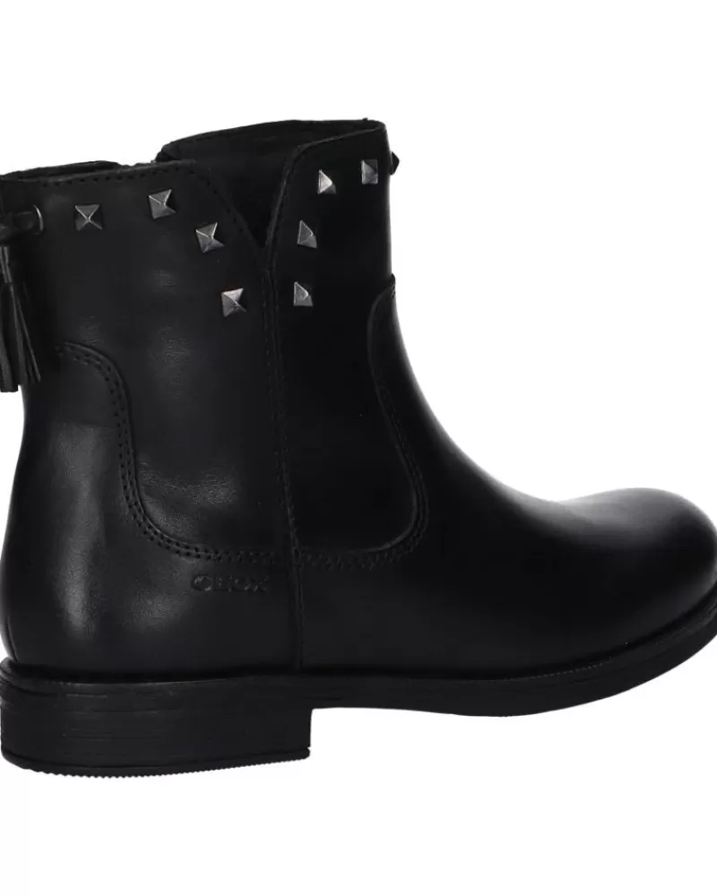 Girl GEOX Mid Boots-Woman And Girl Mid Boots J1649E 00043 Jr Agata C9999 Black