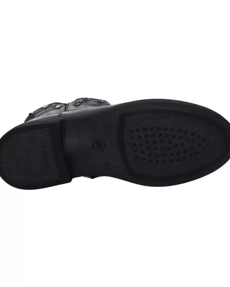 Girl GEOX Mid Boots-Woman And Girl Mid Boots J1649E 00043 Jr Agata C9999 Black