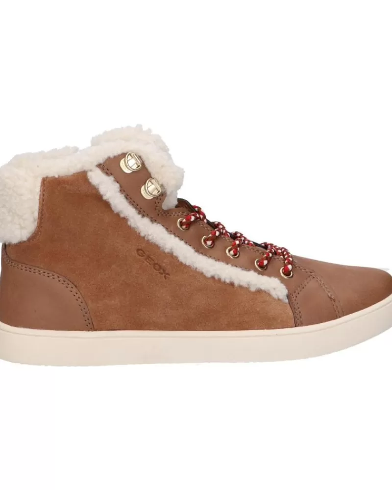 Woman GEOX Woman And Girl Mid Boots J26Euc 022Bh J Kathe Girl C6627 Whisky