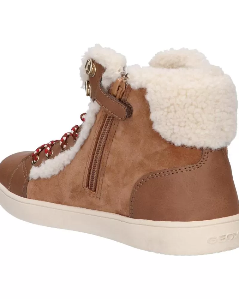 Girl GEOX Mid Boots-Woman And Girl Mid Boots J26Euc 022Bh J Kathe Girl C6627 Whisky