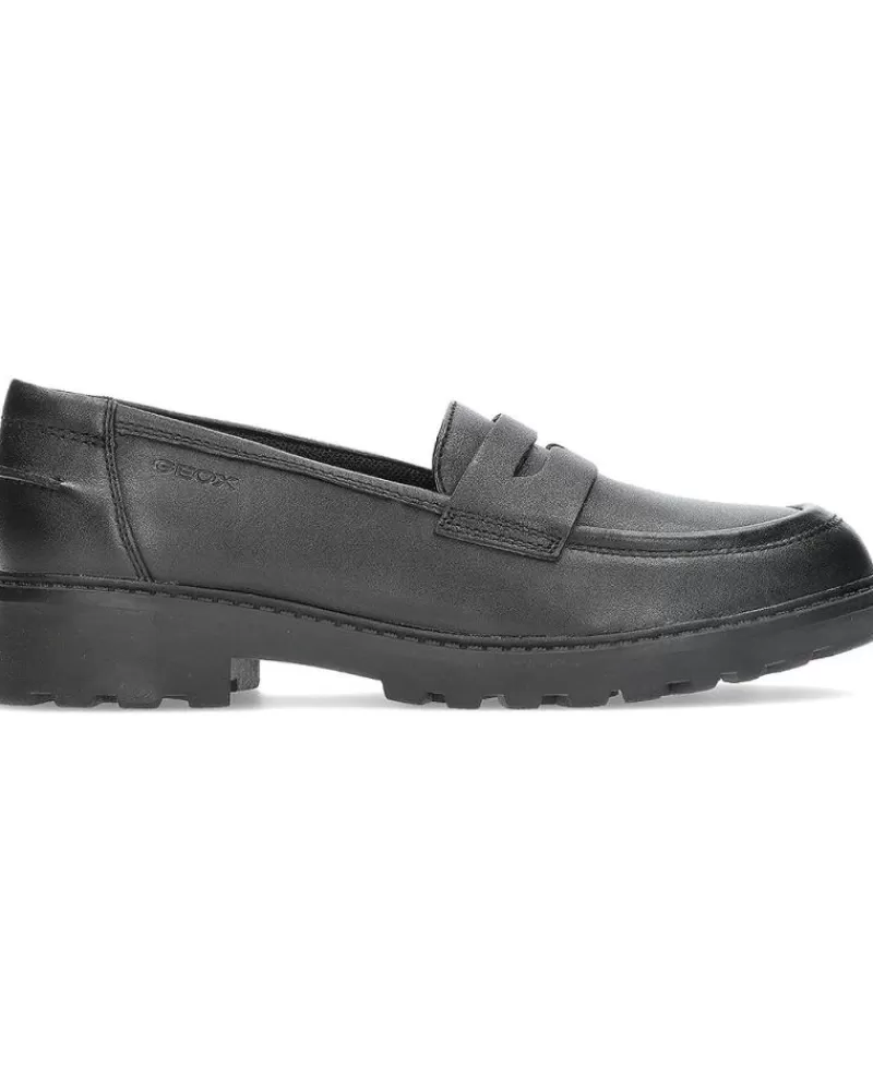 Girl GEOX Moccasins-Woman And Girl Mocasines Mocasin J3620C Black