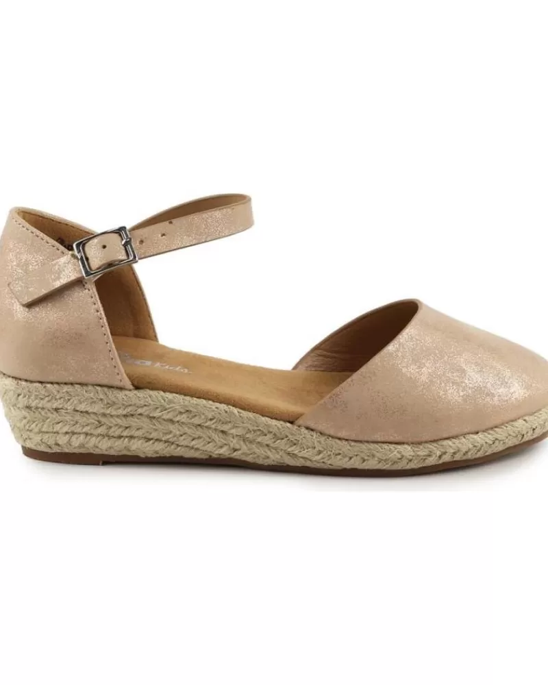 Girl CHIKA10 Wedge Shoes-Woman And Girl Sandals Ciruela 17 Rose-Lg Pink
