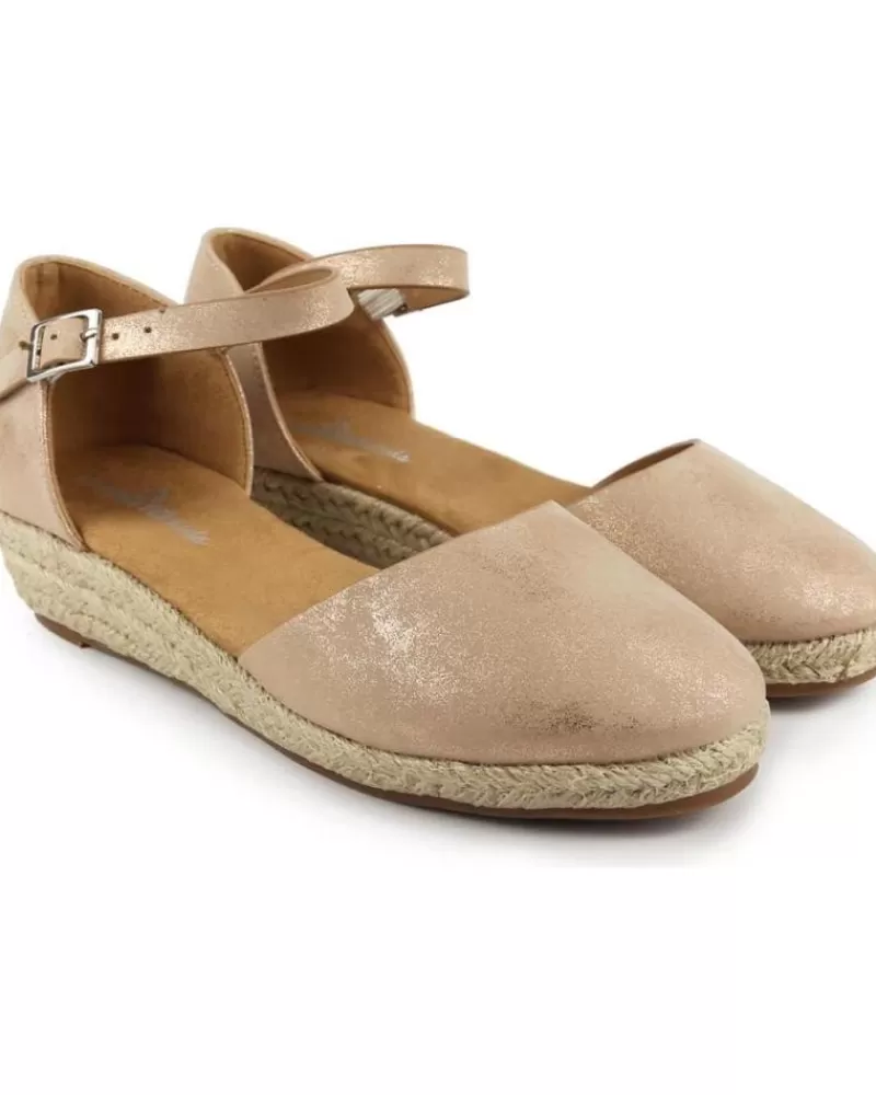 Girl CHIKA10 Wedge Shoes-Woman And Girl Sandals Ciruela 17 Rose-Lg Pink