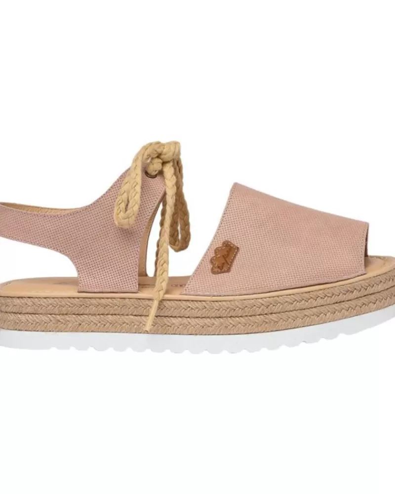 Girl EVA MAÑAS Sandals-Woman And Girl Sandals Eva Manas Ibicenca Piel 1244 Nude