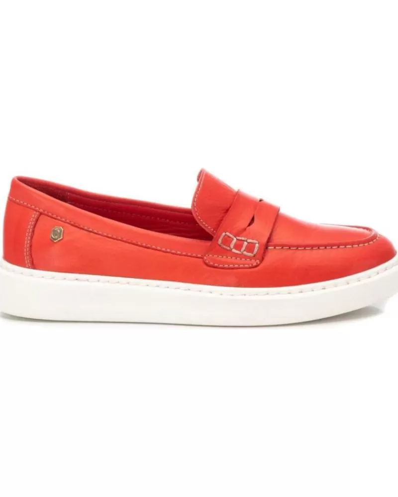 Girl CARMELA Moccasins-Woman And Girl Shoes 160640 Rojo