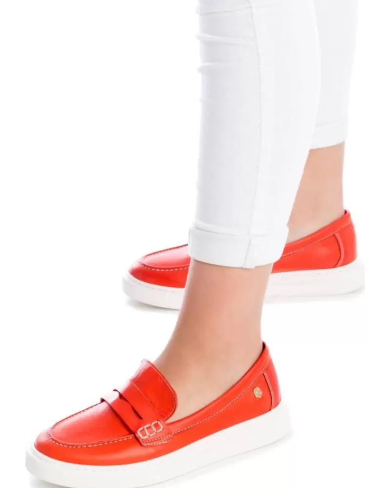 Girl CARMELA Moccasins-Woman And Girl Shoes 160640 Rojo