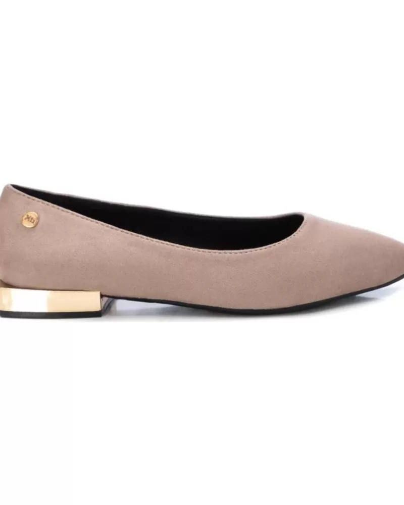 Girl XTI Flat Shoes-Woman And Girl Shoes 141552 Beige