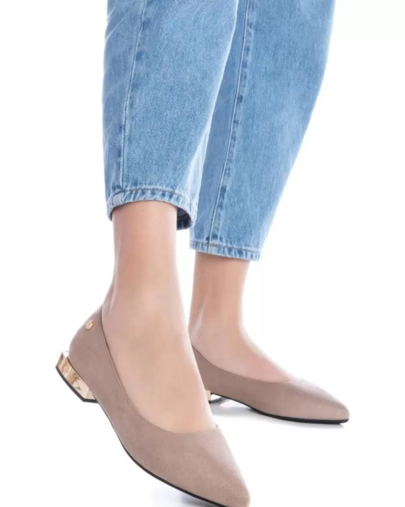 Girl XTI Flat Shoes-Woman And Girl Shoes 141552 Beige