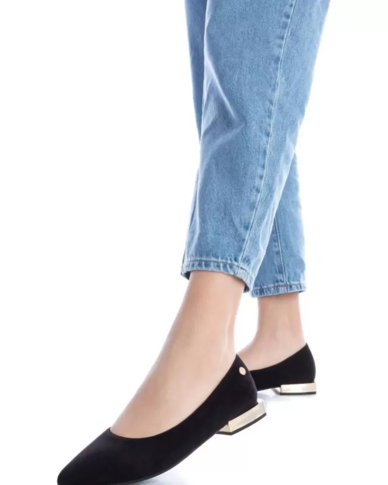Girl XTI Flat Shoes-Woman And Girl Shoes 141552 Negro
