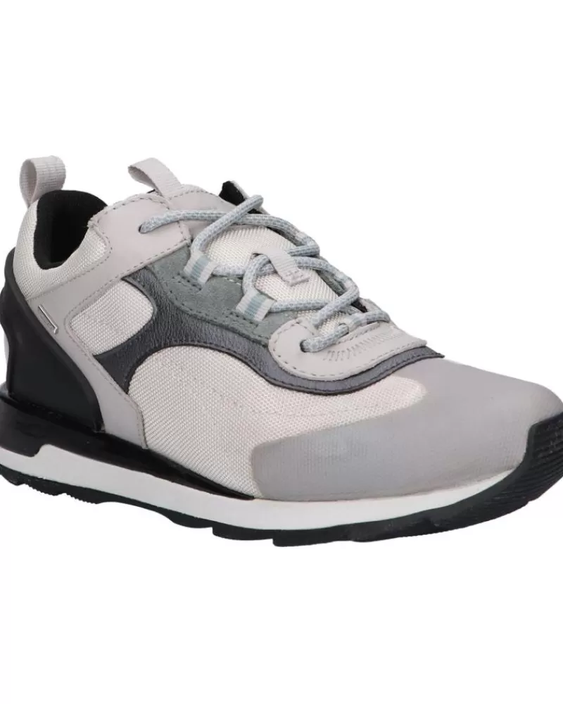 Woman GEOX Woman And Girl Trainers D15Lya 01485 D New Aneko B Abx C1010 Lt Grey