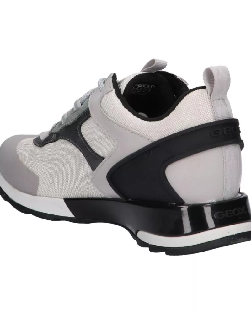 Woman GEOX Woman And Girl Trainers D15Lya 01485 D New Aneko B Abx C1010 Lt Grey