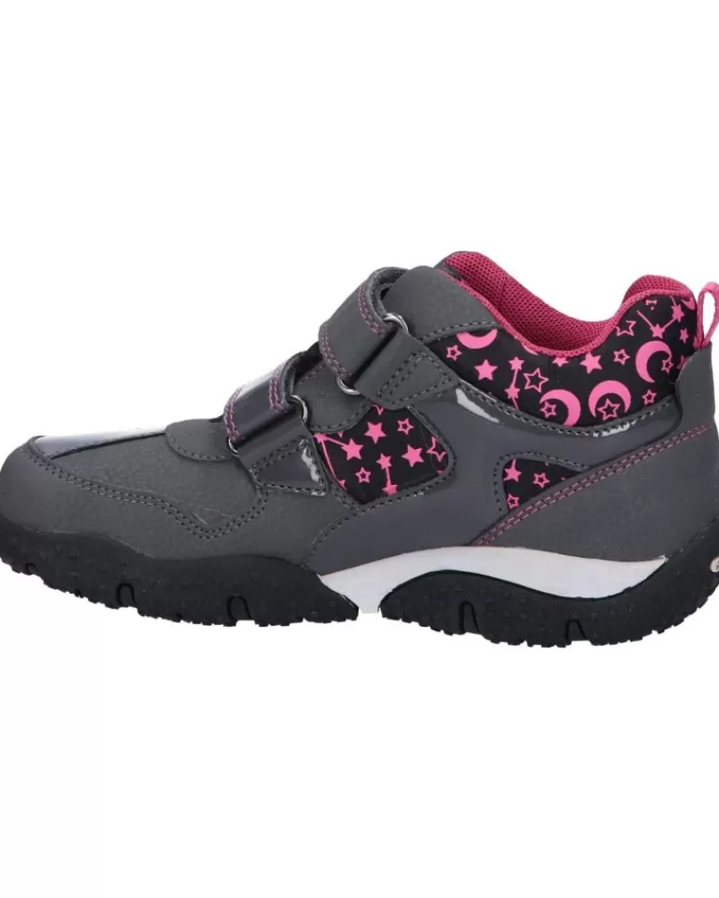Woman GEOX Woman And Girl Trainers J042Va 0Cefu J Baltic Girl B Wpf C9325 Dk Grey-Fuchsia