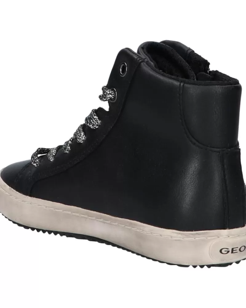 Girl GEOX Trainers-Woman And Girl Trainers J044Ga 000Bc J Kalispera Girl C9244 Black-Dk Silver