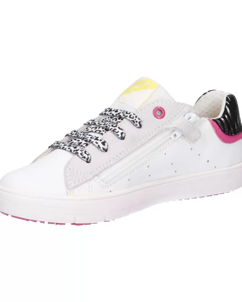 Woman GEOX Woman And Girl Trainers J15Dwa 08522 J Silenex Girl C0406 White-Pink