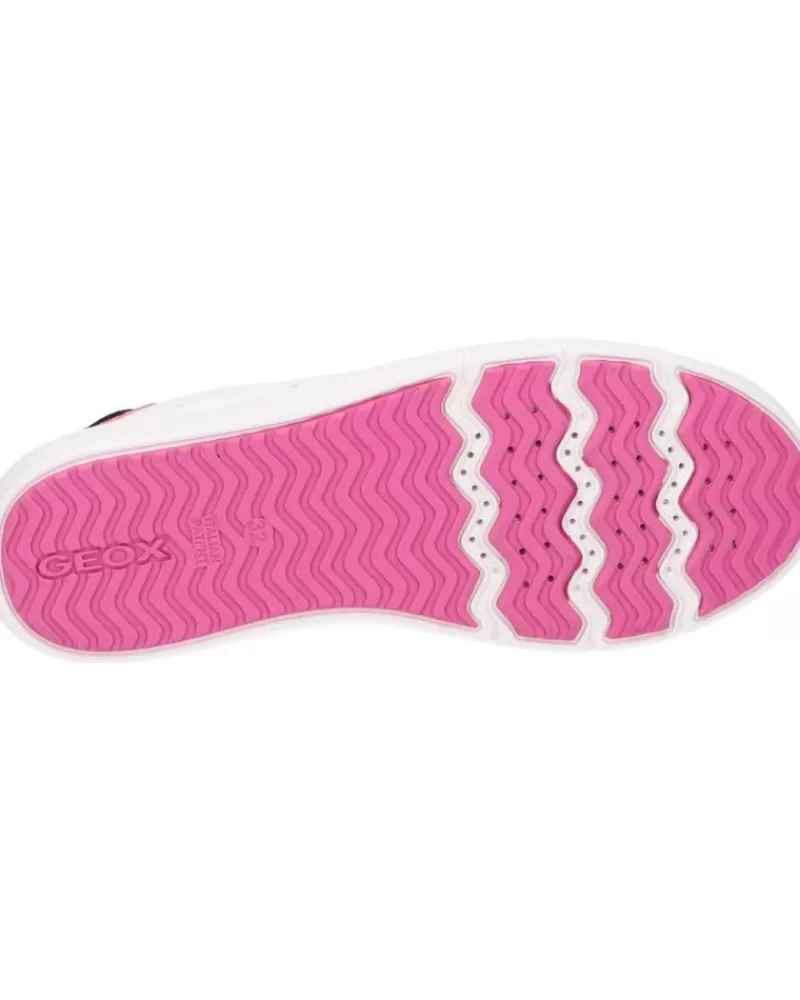 Girl GEOX Trainers-Woman And Girl Trainers J15Dwa 08522 J Silenex Girl C0406 White-Pink