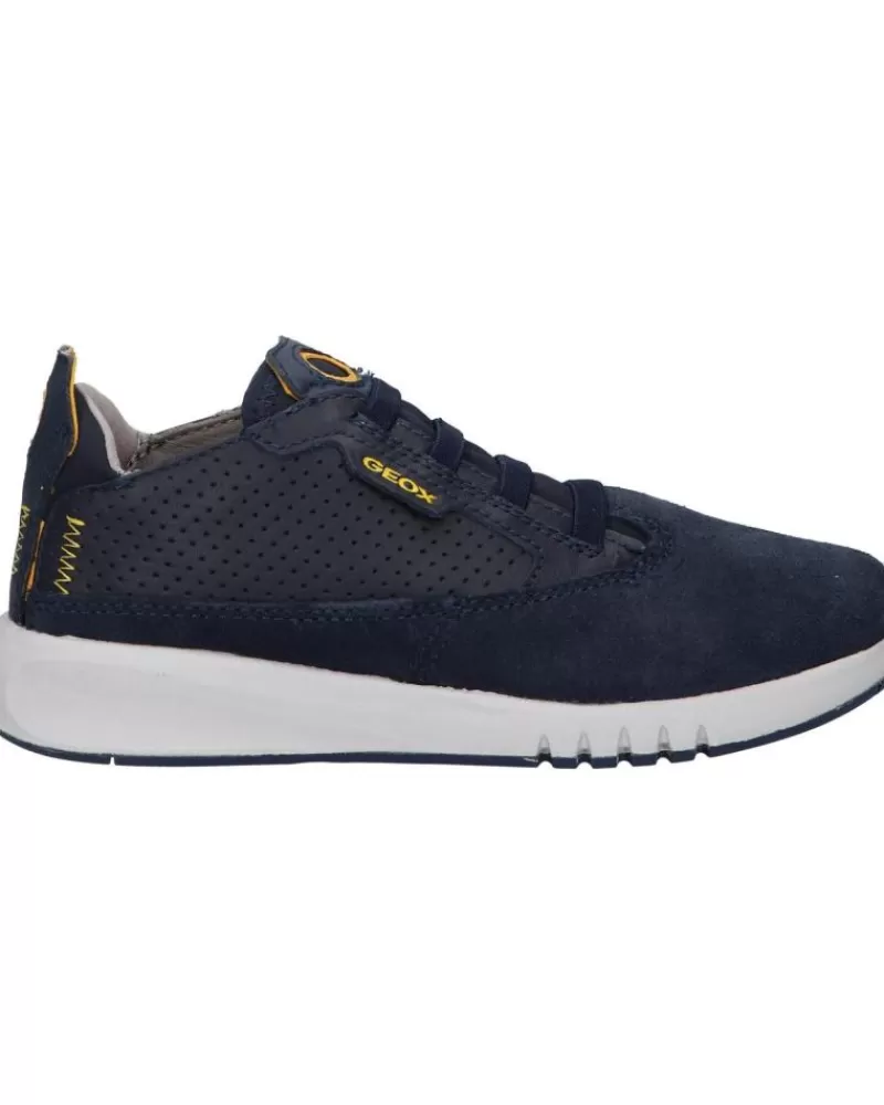 Woman GEOX Woman And Girl Trainers J16Bna 02285 J Aeranter C0916 Navy-Ochreyellow