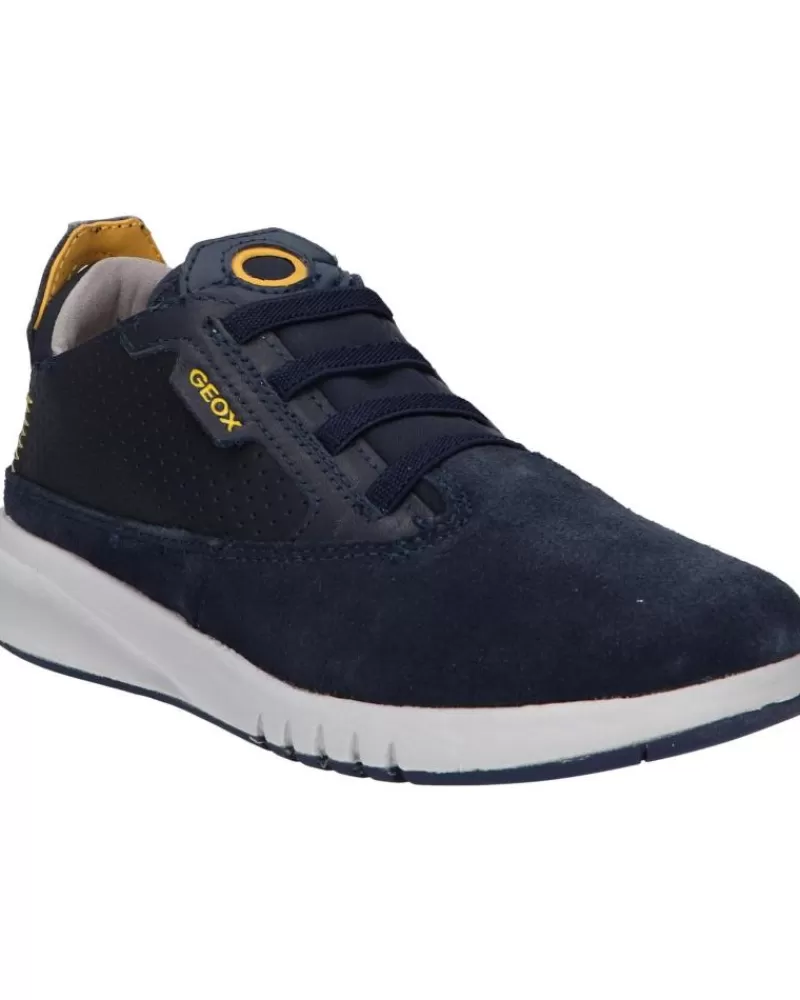Woman GEOX Woman And Girl Trainers J16Bna 02285 J Aeranter C0916 Navy-Ochreyellow