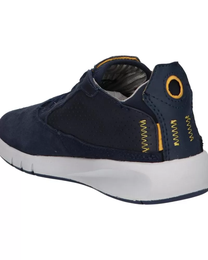 Woman GEOX Woman And Girl Trainers J16Bna 02285 J Aeranter C0916 Navy-Ochreyellow
