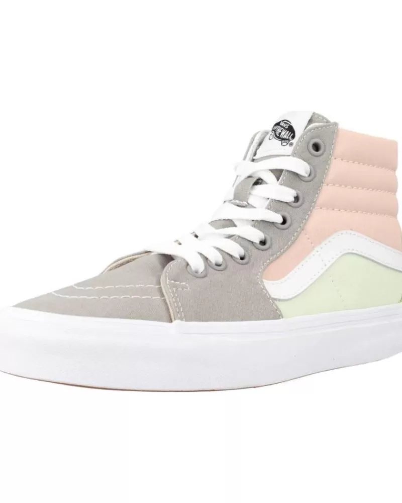 Girl VANS OFF THE WALL Sports Shoes-Woman And Girl Trainers Sk8-Hi Multicolor