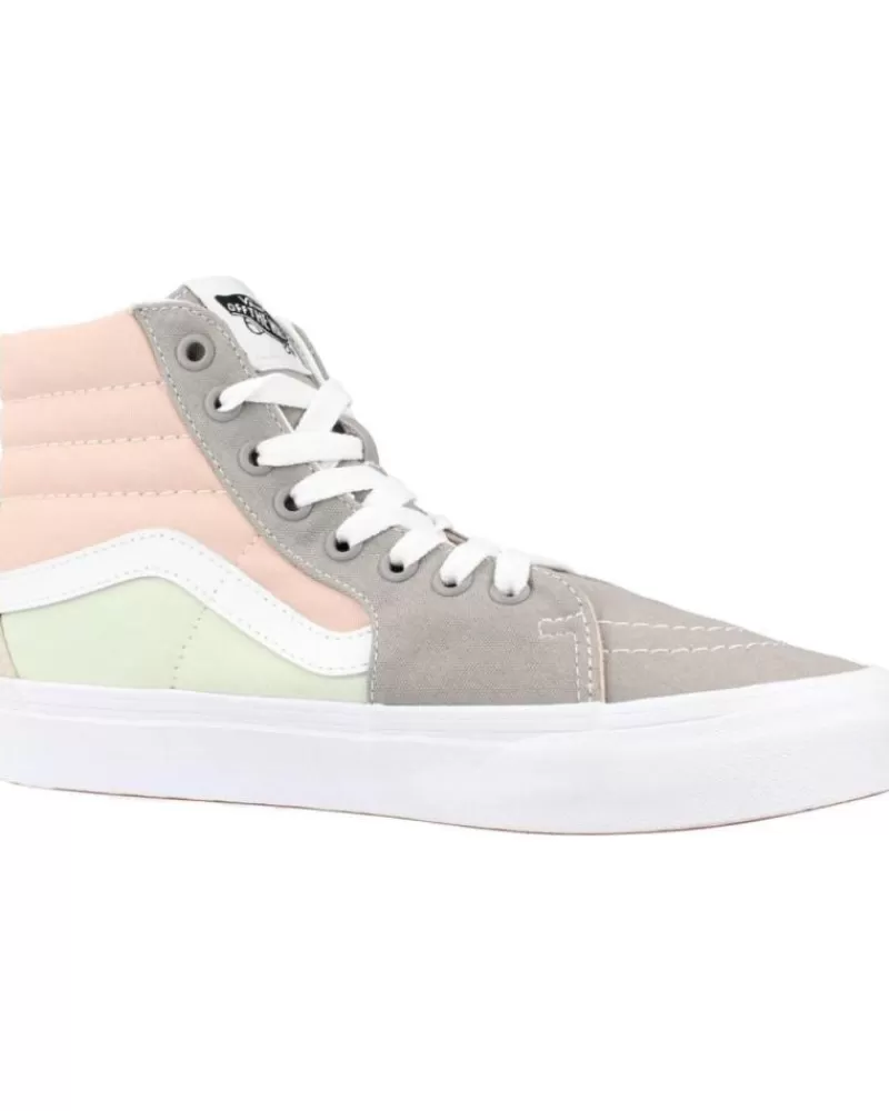 Girl VANS OFF THE WALL Sports Shoes-Woman And Girl Trainers Sk8-Hi Multicolor