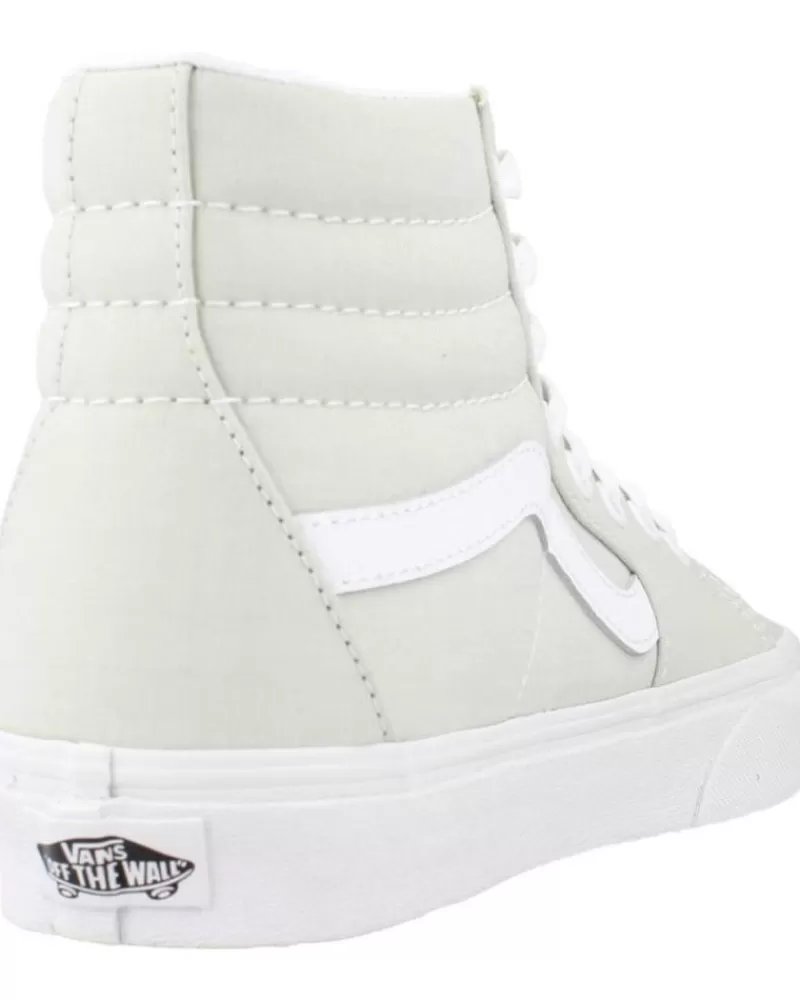 Girl VANS OFF THE WALL Sports Shoes-Woman And Girl Trainers Sk8-Hi Verde