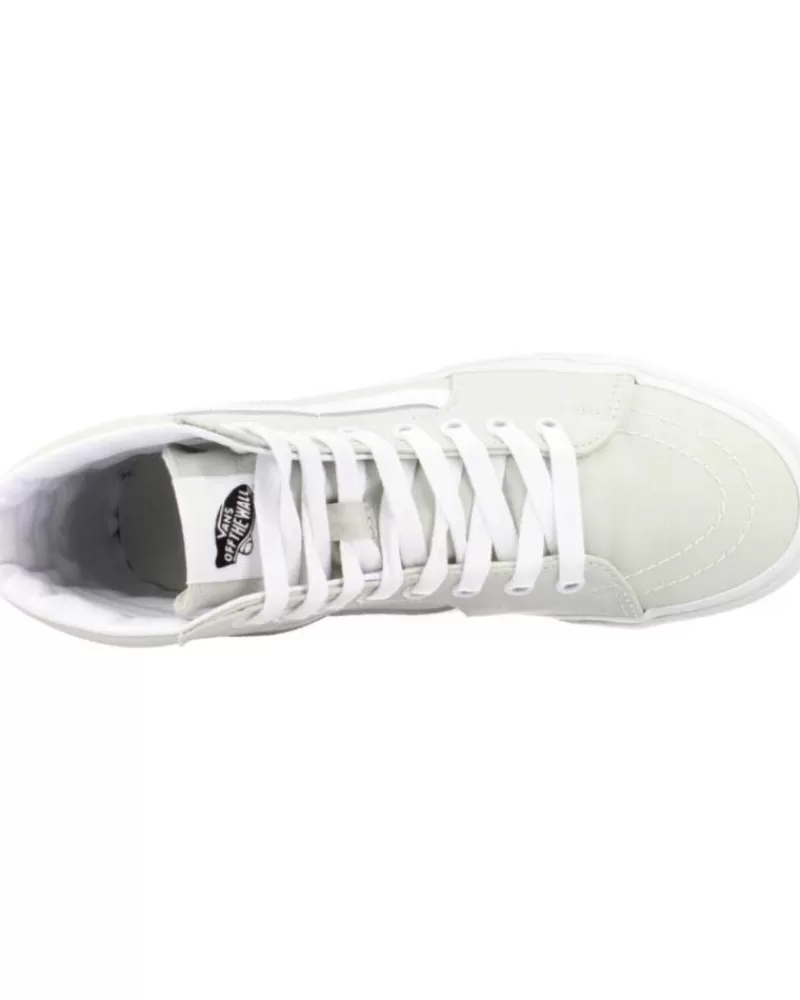 Girl VANS OFF THE WALL Sports Shoes-Woman And Girl Trainers Sk8-Hi Verde