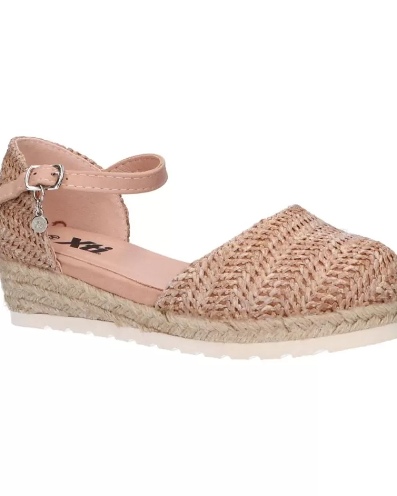 Girl XTI Wedge Shoes-Woman And Girl 57020 C Nude