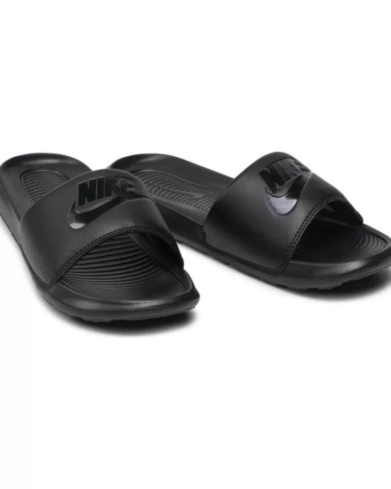 Boy NIKE Flip Flops-Woman And Man And Boy Flip Flops Cn9677-004 Victori One Slide Wmns Black-Black-Black