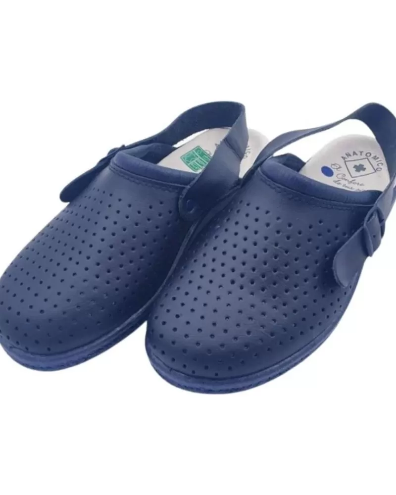 Boy JAVER Clogs-Woman And Man And Boy Shoes Calzado De Trabajo Varios 15423 Marino