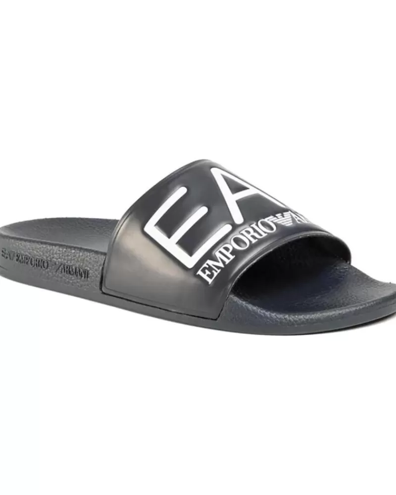 Woman EMPORIO ARMANI Woman And Man And Girl And Boy Flip Flops Xcp001 Xcc22 00285 Azul