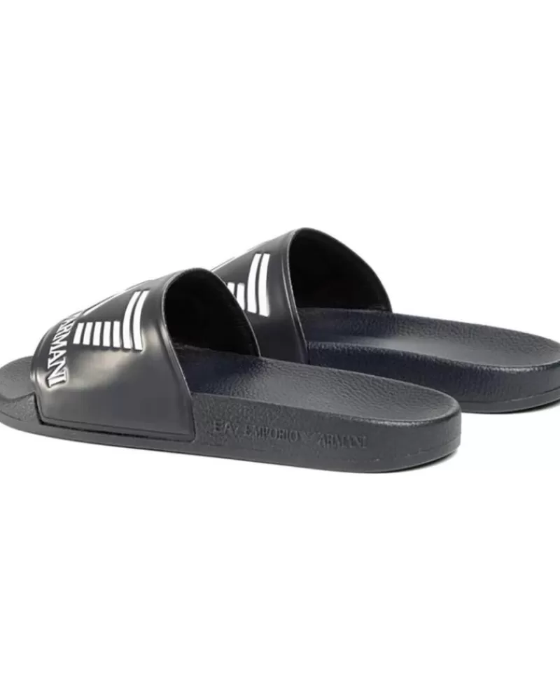 Woman EMPORIO ARMANI Woman And Man And Girl And Boy Flip Flops Xcp001 Xcc22 00285 Azul