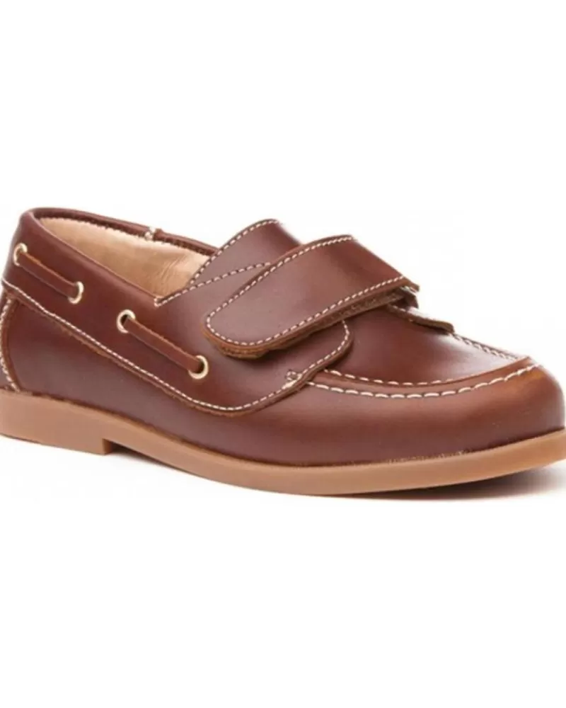 Man ANGELITOS Woman And Man Boat Shoes Nautico Piel 351 Cuero