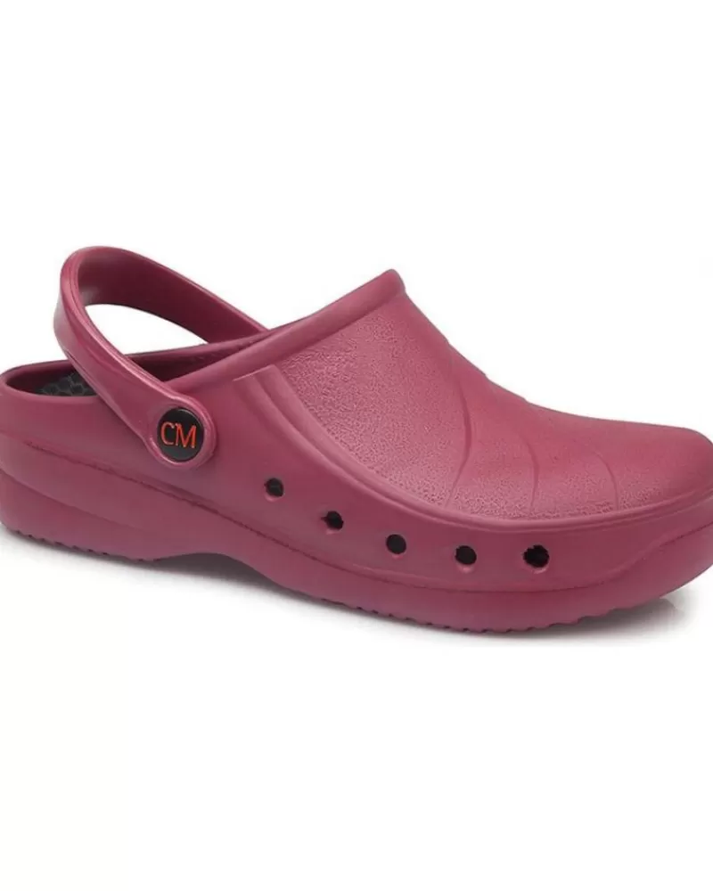 Man CALZAMEDI Woman And Man Clogs Zueco De Trabajo Anatomico Unisex Burdeos