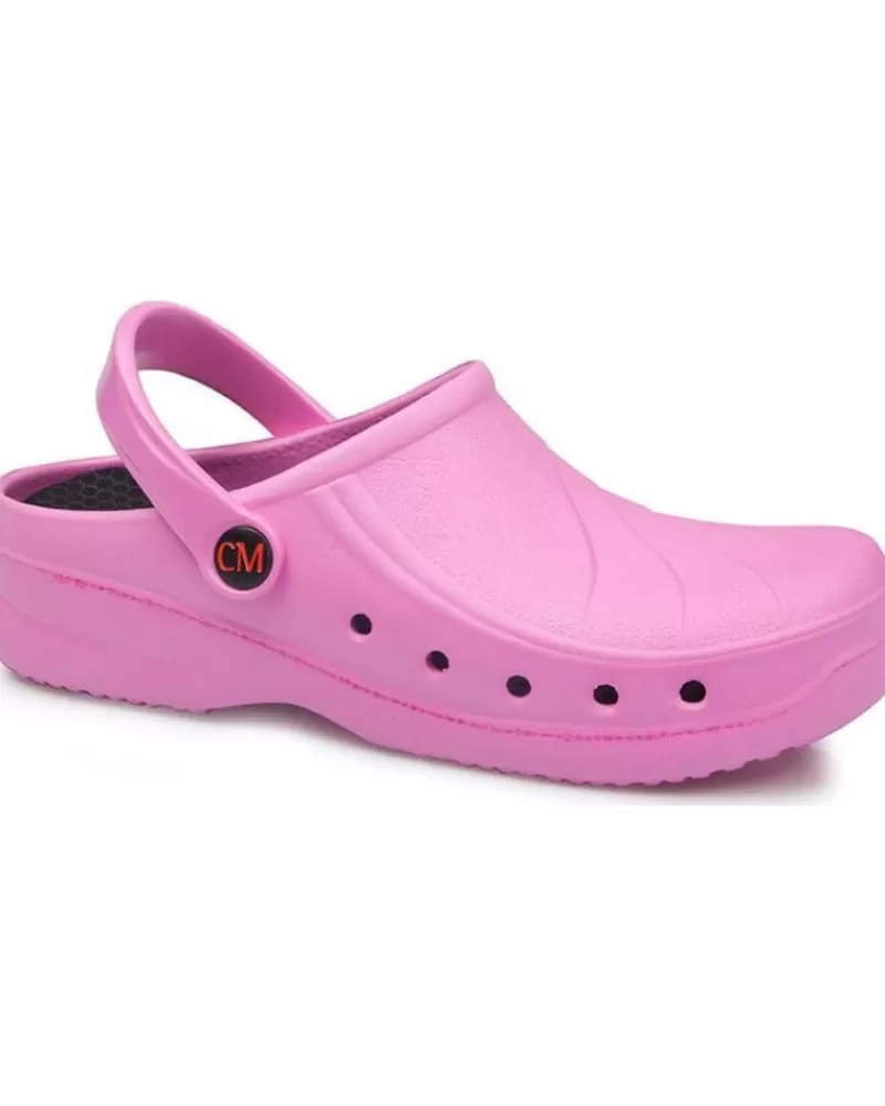 Man CALZAMEDI Woman And Man Clogs Zueco De Trabajo Anatomico Unisex Rosa