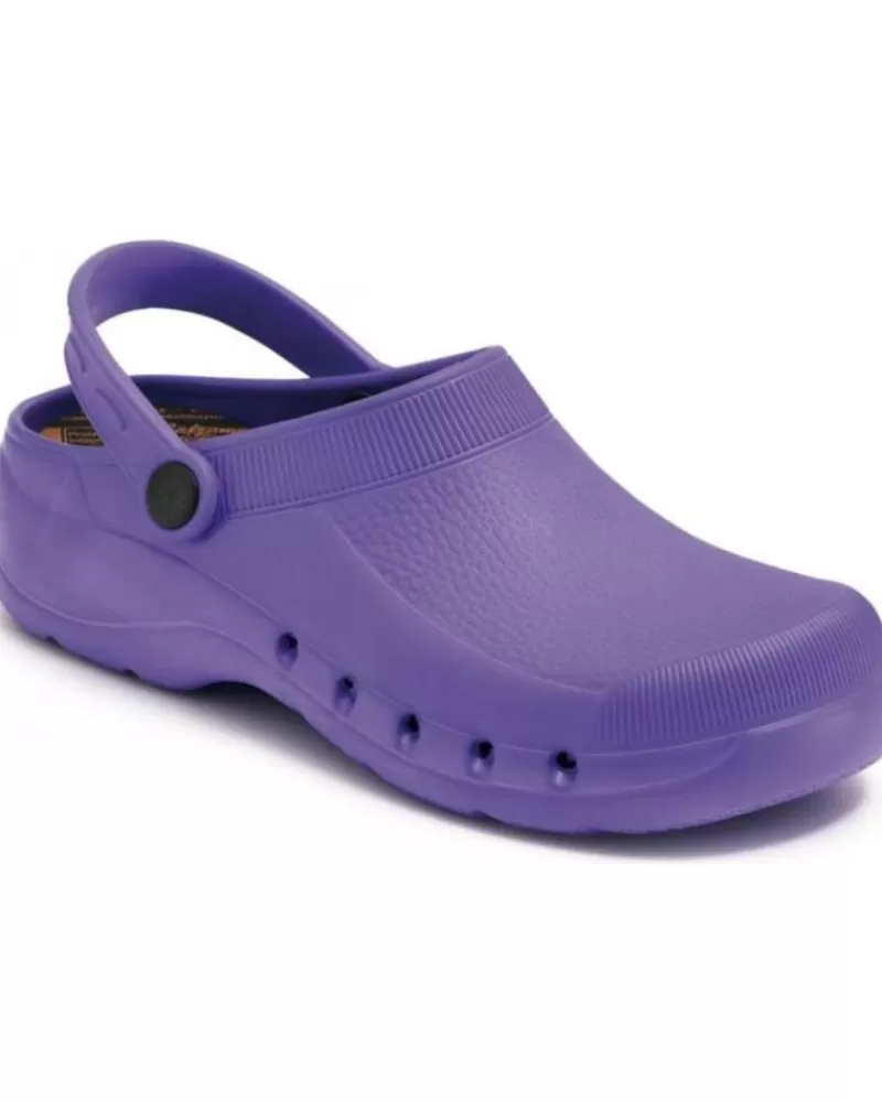 Man CALZAMEDI Woman And Man Clogs Zueco Sanitario Pvc Comodo Y Anatomico Unisex Morado