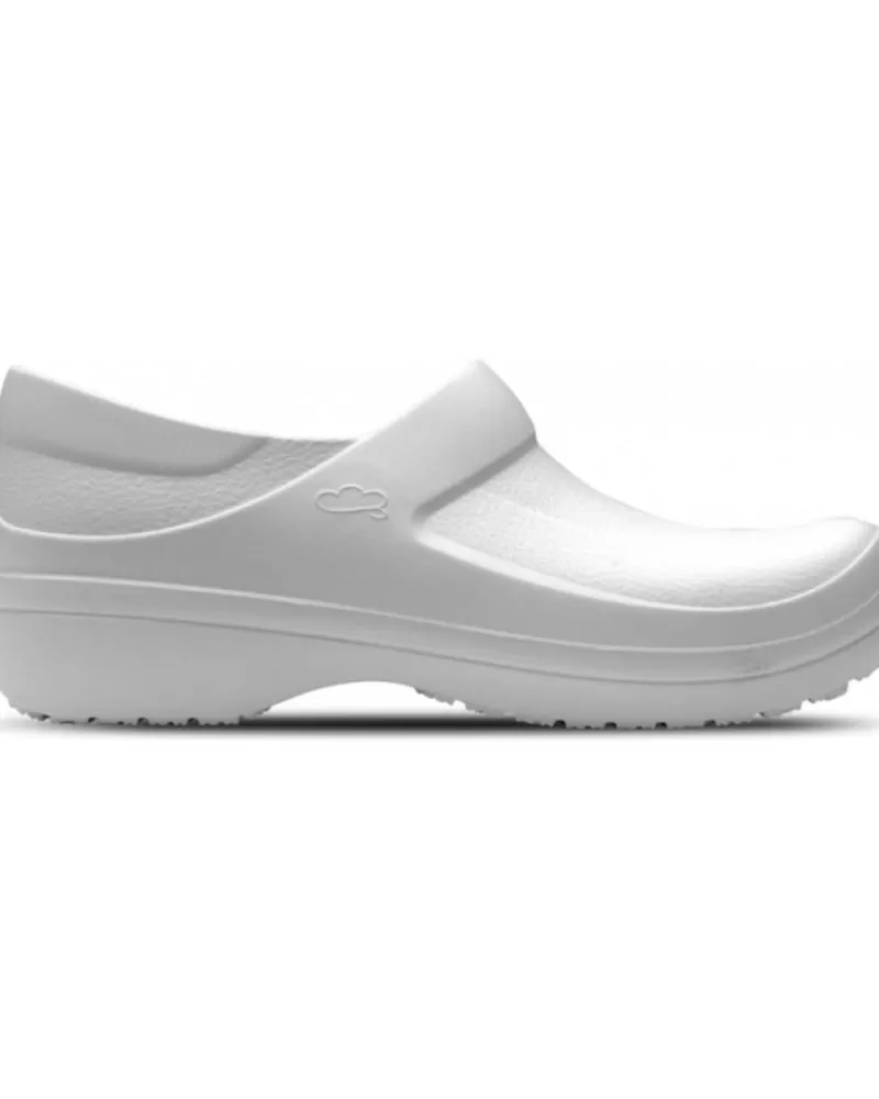 Man FELIZ CAMINAR Woman And Man Clogs Suru Antiestaticos - Blanco