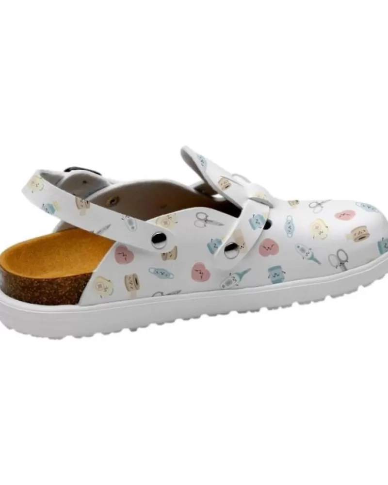Man FELIZ CAMINAR Woman And Man Clogs Zueco Bio Wonderful Steps Blanco