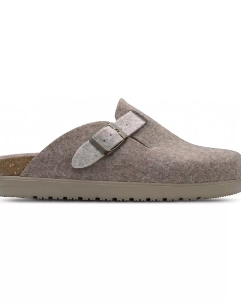 Man FELIZ CAMINAR Woman And Man Clogs Zueco Domus Chocolate Marron