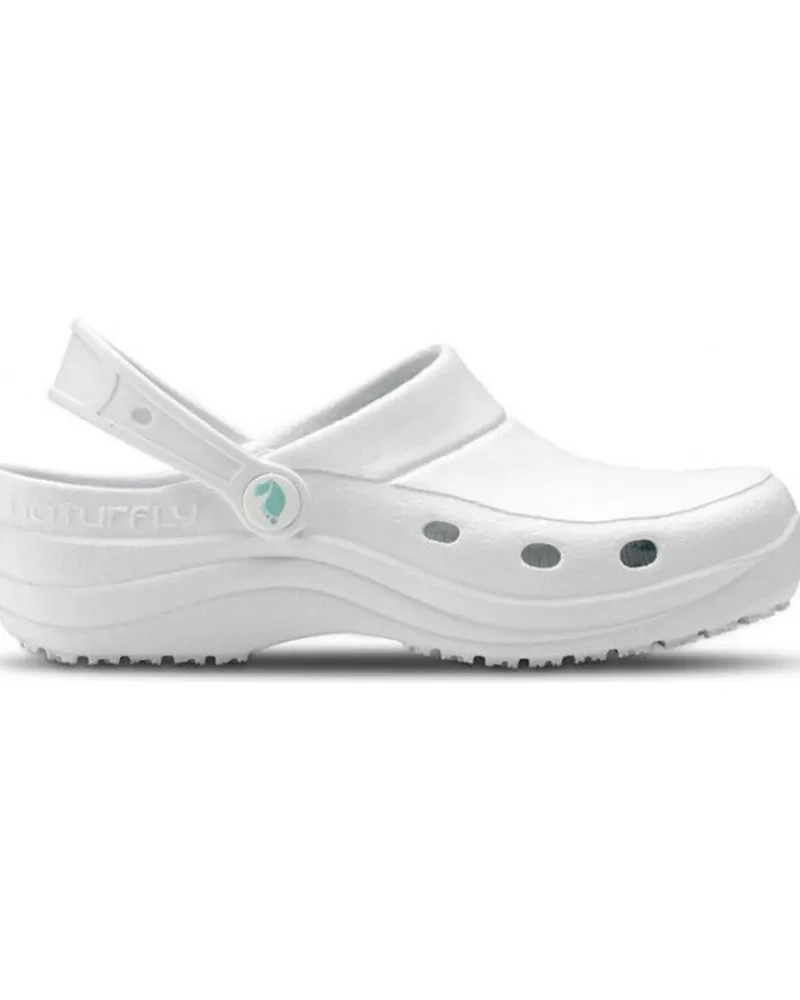 Man FELIZ CAMINAR Woman And Man Clogs Zueco Laboral Sirocos - Naturfly Blanco