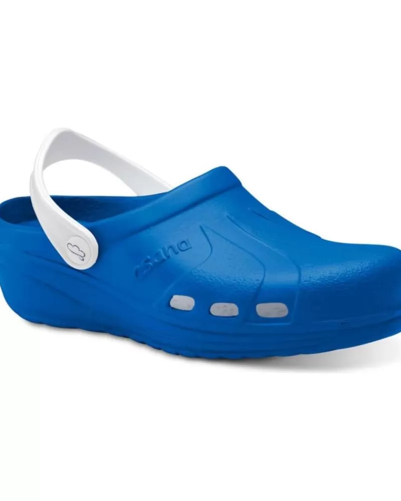 Man FELIZ CAMINAR Woman And Man Clogs Zuecos Sanitarios Asana - Azul