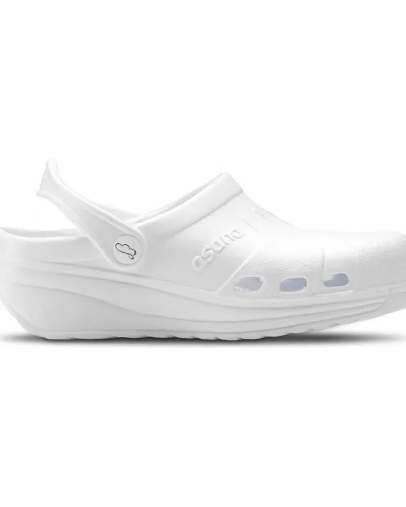 Man FELIZ CAMINAR Woman And Man Clogs Zuecos Sanitarios Asana - Blanco